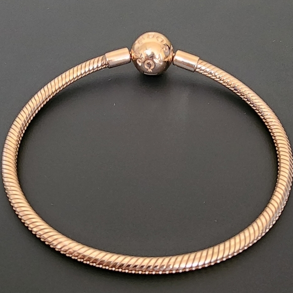 Authentic Pandora Moments Snake Chain Bracelet size 7 - Picture 2 of 6